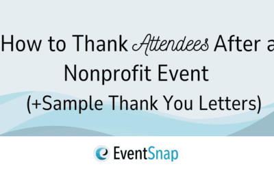 How to Thank Attendees After a Nonprofit Event (+Sample Thank You Letters)