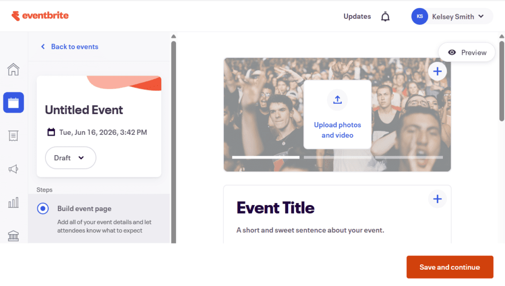 eventbrite page builder