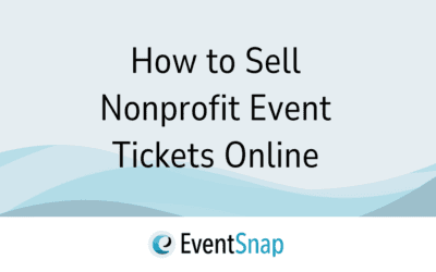 How to Sell Nonprofit Event Tickets Online